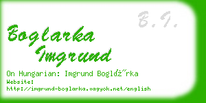 boglarka imgrund business card